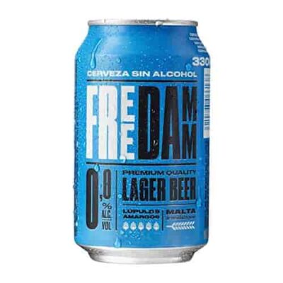 Безалкогольное пиво FREE DAMM (Фри Дам) Premium Quality Lager Beer (Non - Alcoholic)