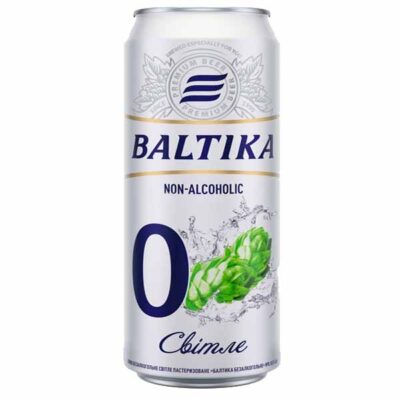 Купить Пиво Балтика 0 Безалкогольное 0.5 л, светлое