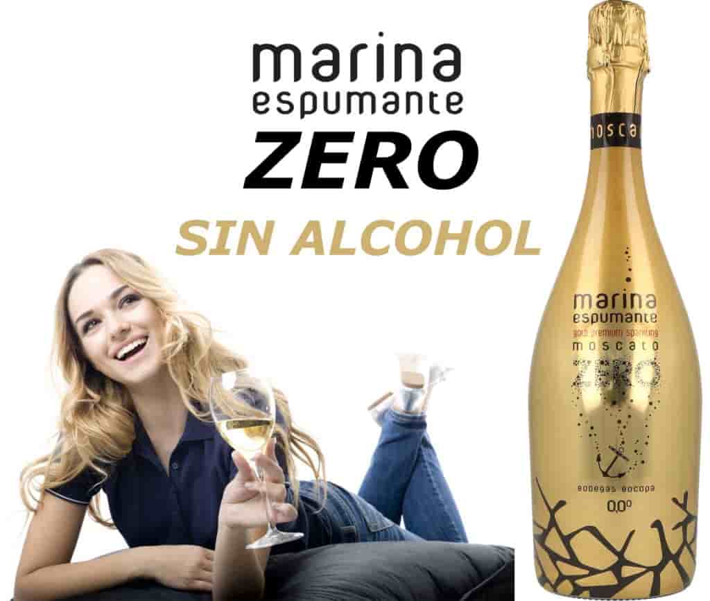 Безалкогольное шампанское Marina Espumante Moscato Zero мускат белое сладкое реклама
