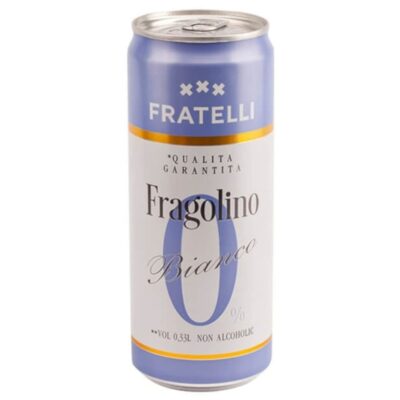 Безалкогольне шампанське Fratelli Fragolino Bianco / Фраголіно Фрателли, солодке, 0,25 л з/б