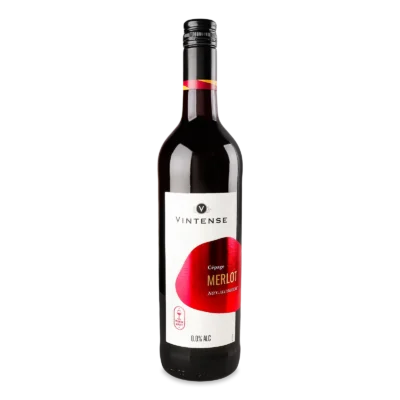 Купити Безалкогольне червоне вино Мерло (Merlot) Vintense Бельгія