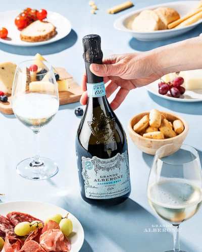 Безалкогольне шампанське біле Sparkling Zero Grande Alberone / Гранде Альбероне