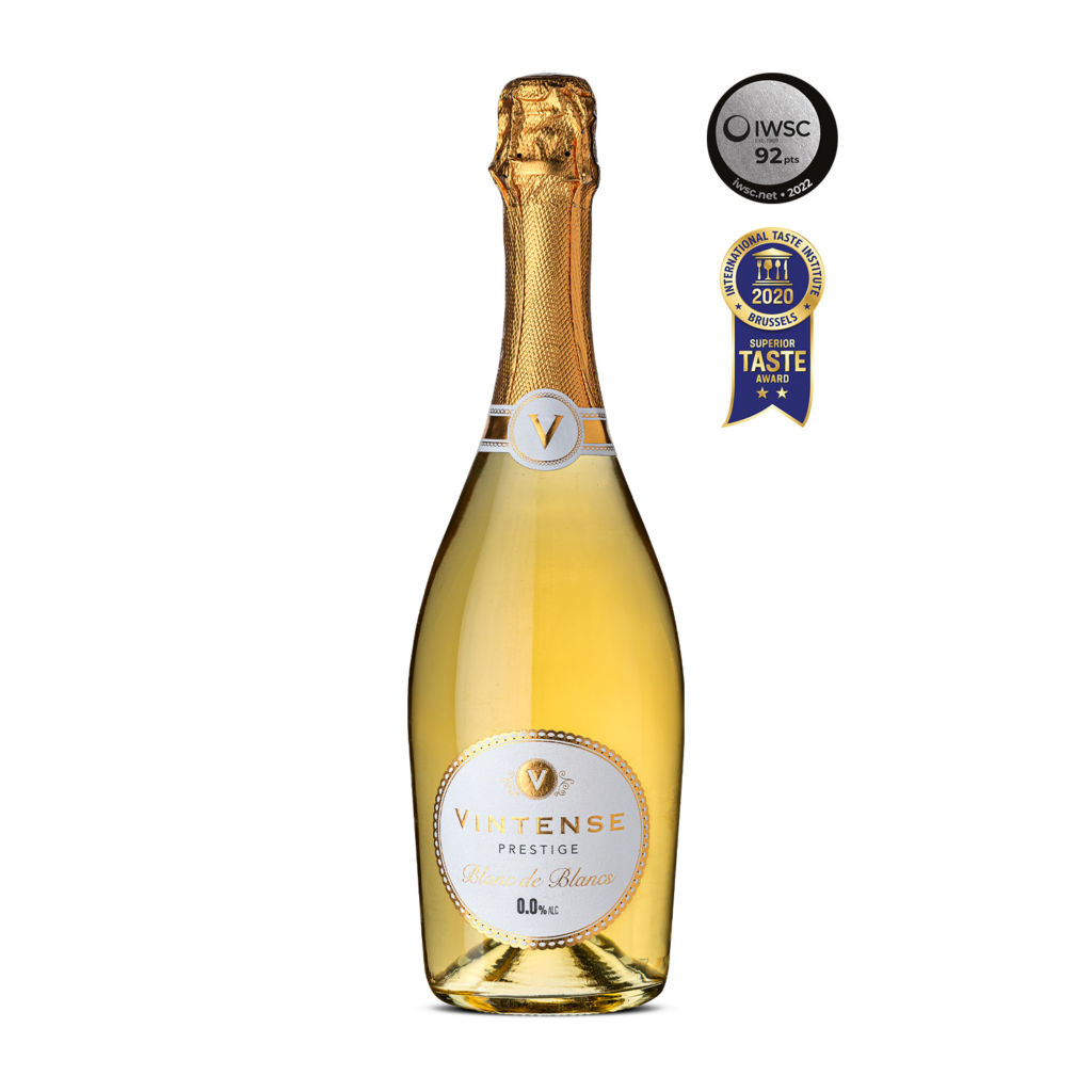 Безалкогольне біле шампанське Vintense Prestige Blanc de Blancs